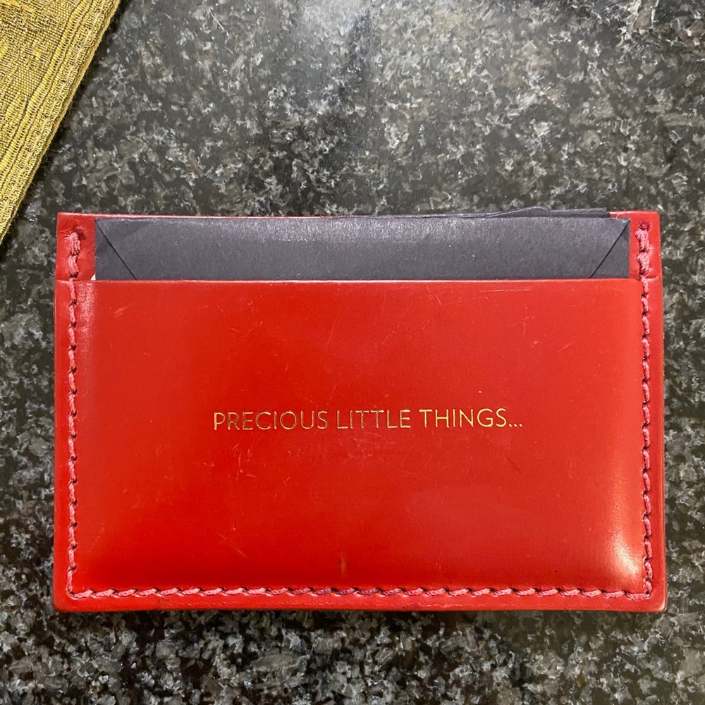 Amanda Wakeley Three Slot Red Card Case